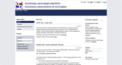 Desktop Screenshot of actuaries.si